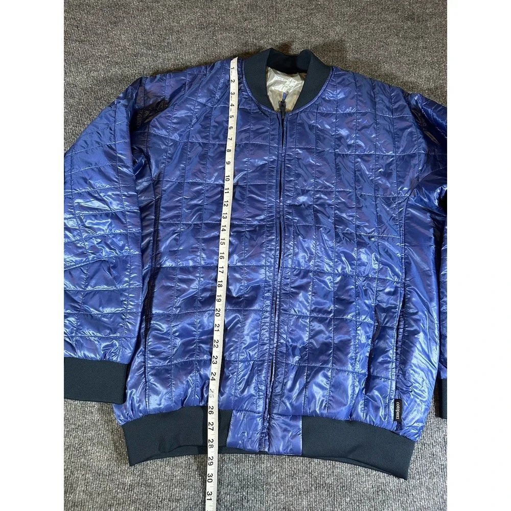 Cotopaxi Kusa Jacket Men XL Blue Quilted Llama Fiber Insulated Packable Puffer